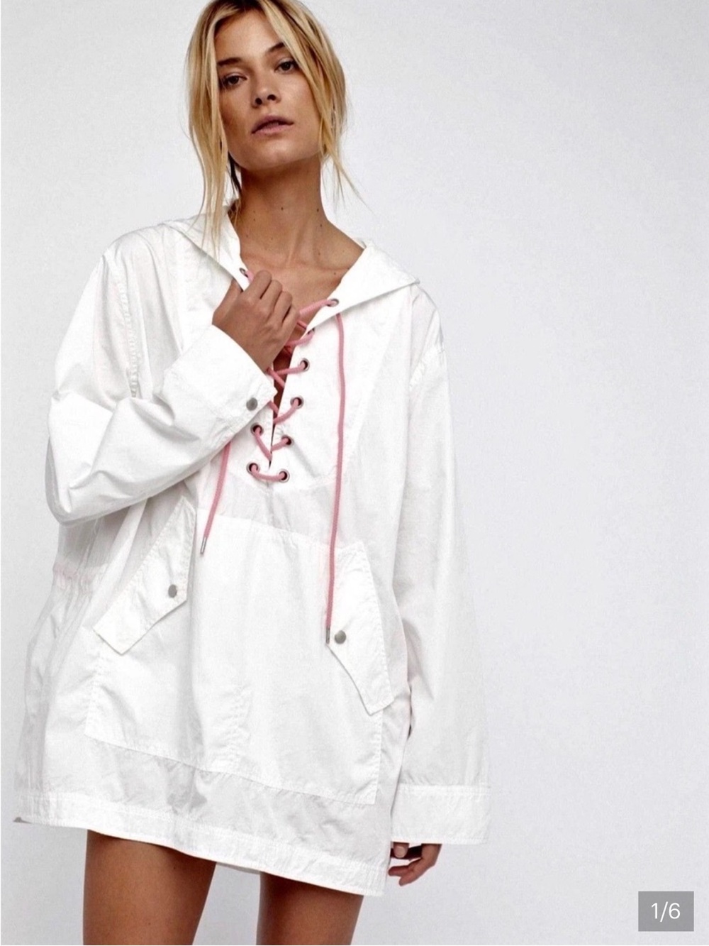 Free People Pull Over Jacket Sz M/L